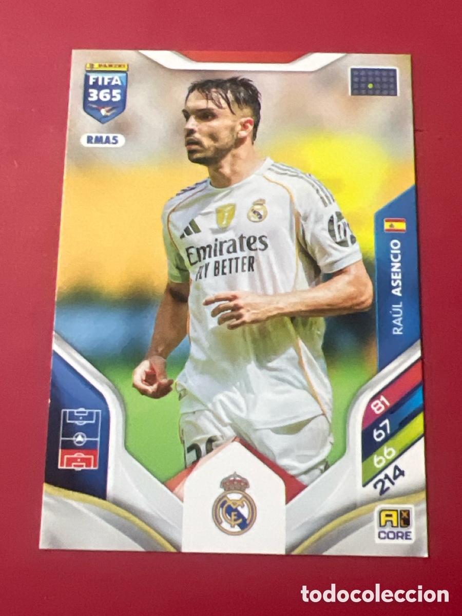 Cromos de F&uacute;tbol: C1885. ADRENALYN XL FIFA 365 2026 CARD BASIC ASENCIO REAL MADRID # RMA5 PANINI