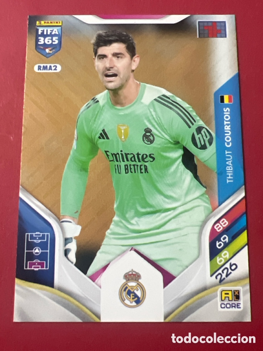 Cromos de F&uacute;tbol: C1887. COURTOIS REAL MADRID RMA2 B&Aacute;SICA ADRENALYN XL FIFA 365 2026
