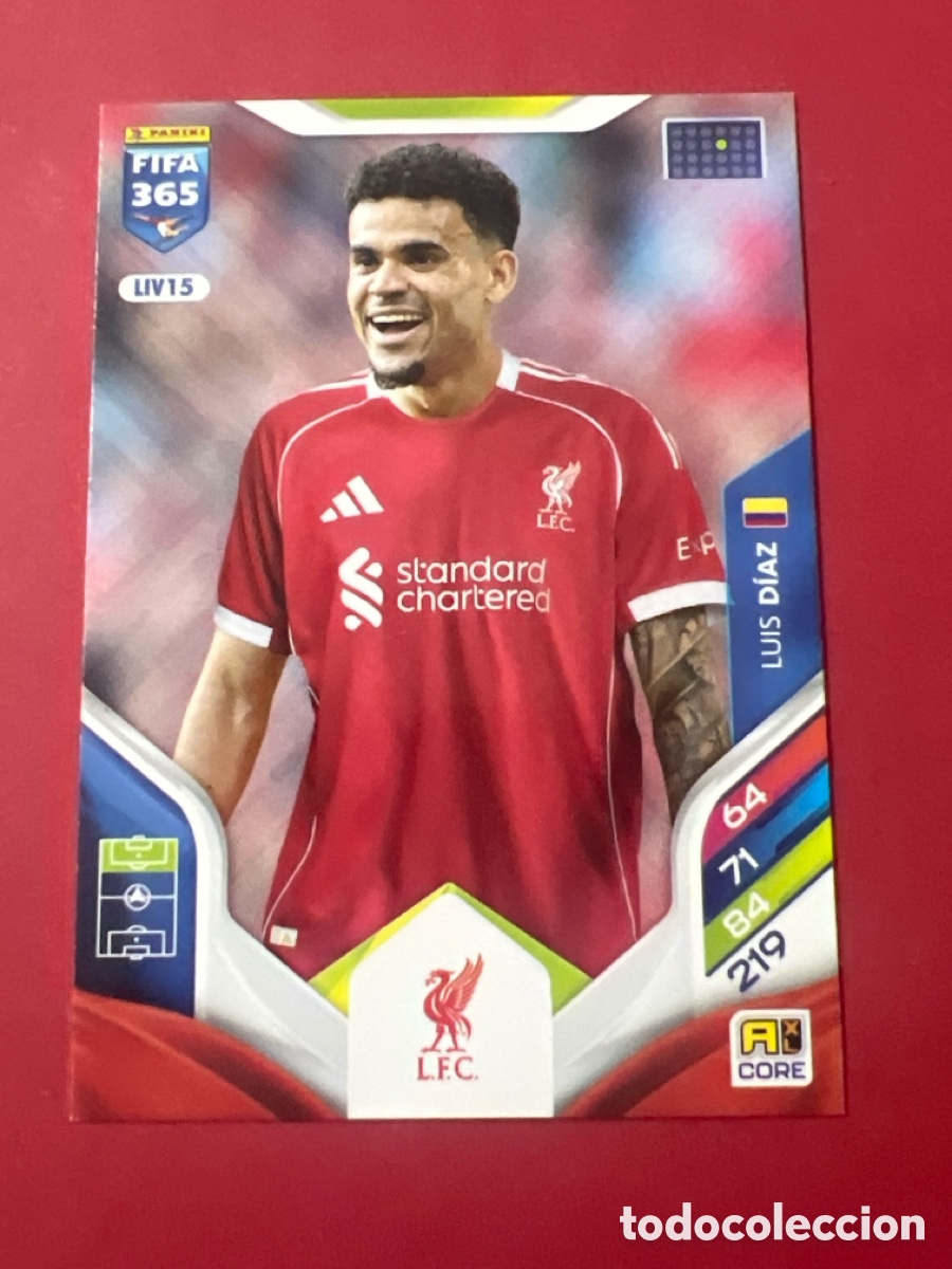 Cromos de F&uacute;tbol: C1889. Luis D&iacute;az LIV15 Adrenalyn XL Fifa 365 2026 Liverpool
