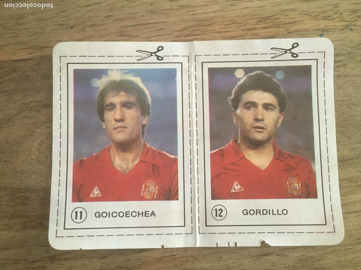 Cromos de F&uacute;tbol: goicoechea gordillo espa&ntilde;a cromos 11 12 mexico 86 futbol coca cola nunca pegados perfecto estado