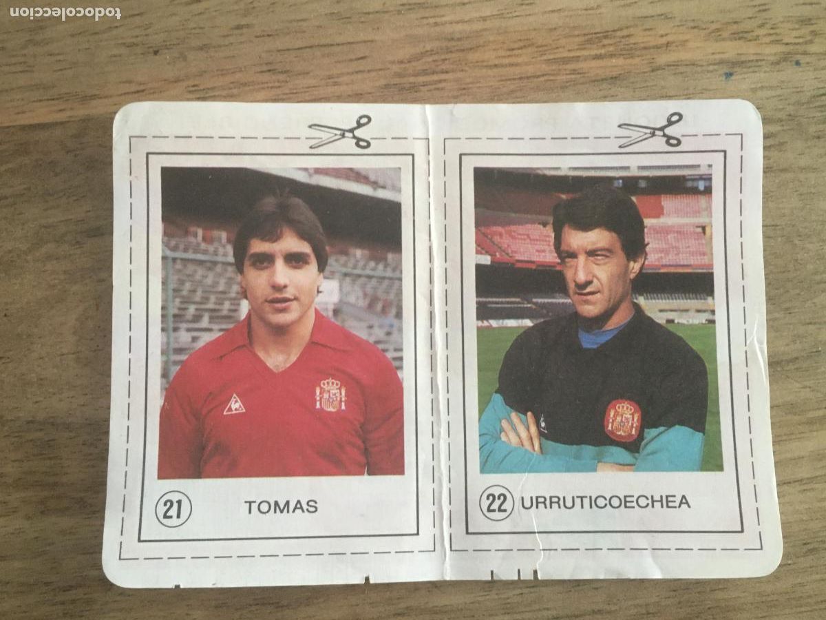 Cromos de F&uacute;tbol: tomas urruti espa&ntilde;a cromos 21 22 mexico 86 futbol coca cola nunca pegados perfecto estado