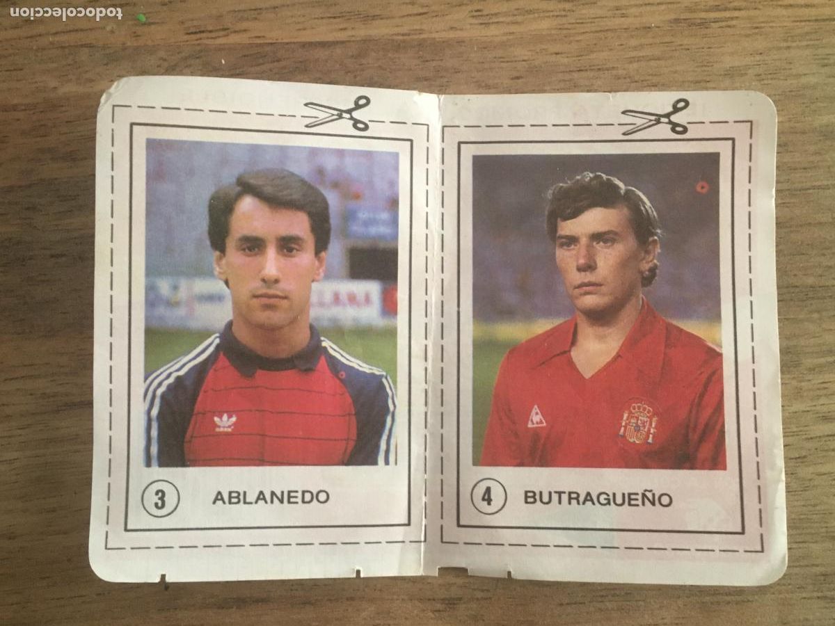 Cromos de F&uacute;tbol: ablanedo butrague&ntilde;o espa&ntilde;a cromos 3 4 mexico 86 futbol coca cola nunca pegados perfecto estado