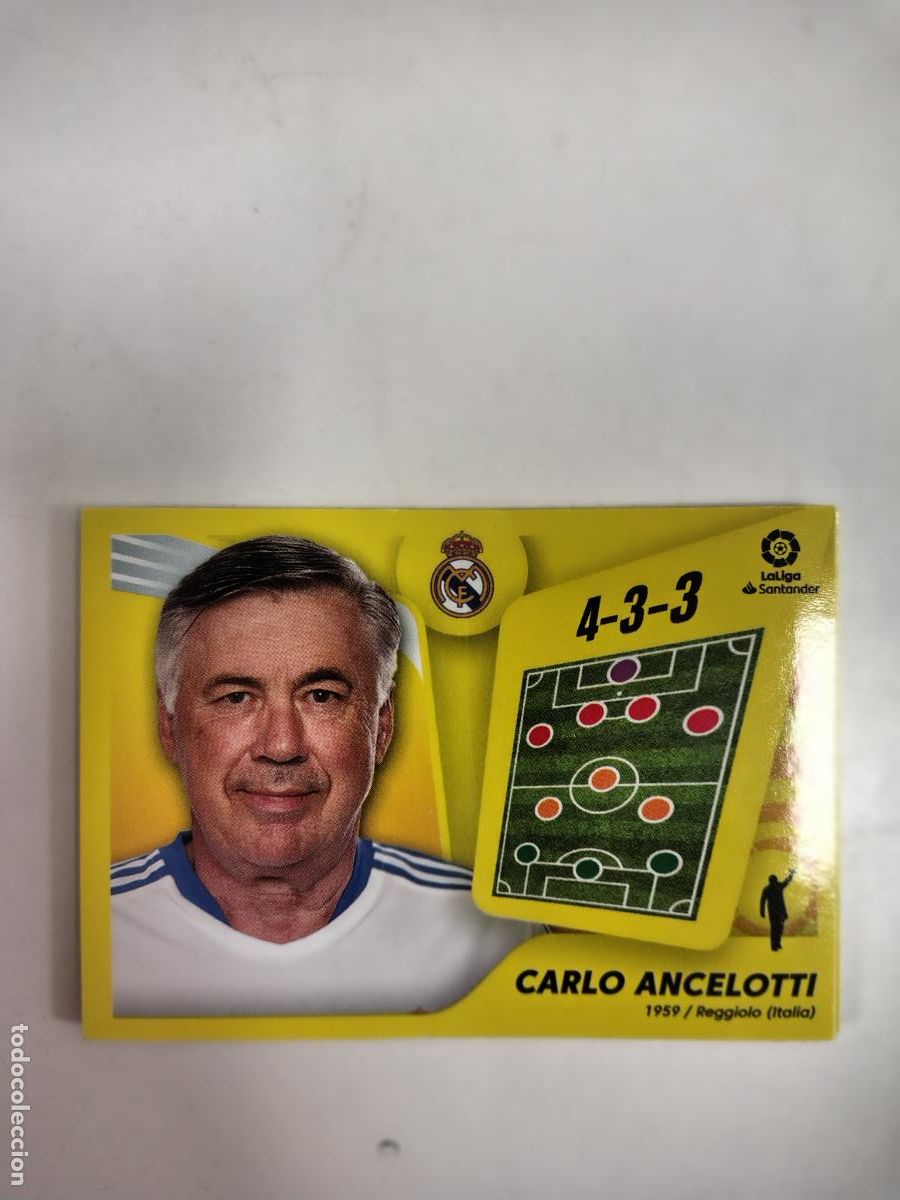 Cromos de F&uacute;tbol: Liga Este 2021-22 Real Madrid 2 Ancelotti