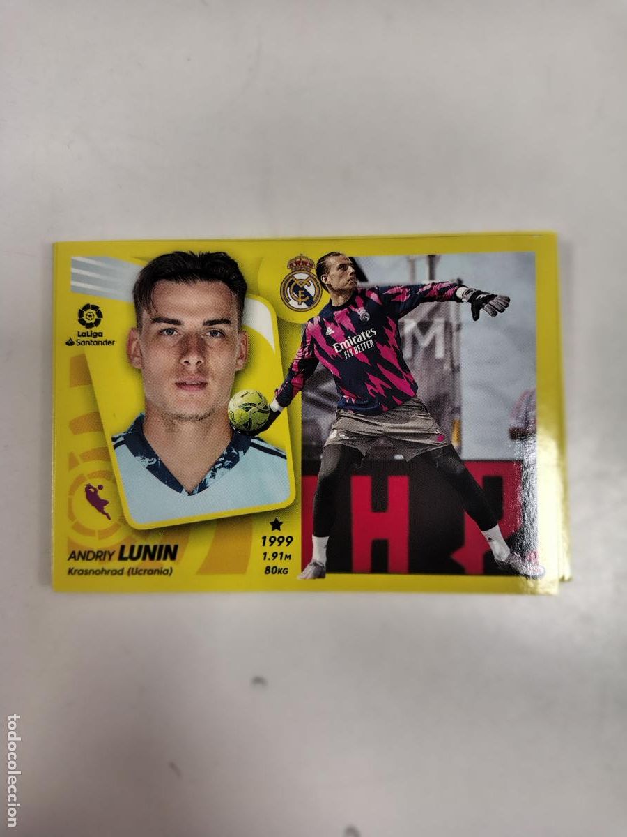 Cromos de F&uacute;tbol: Liga Este 2021-22 Real Madrid 6 Lunin