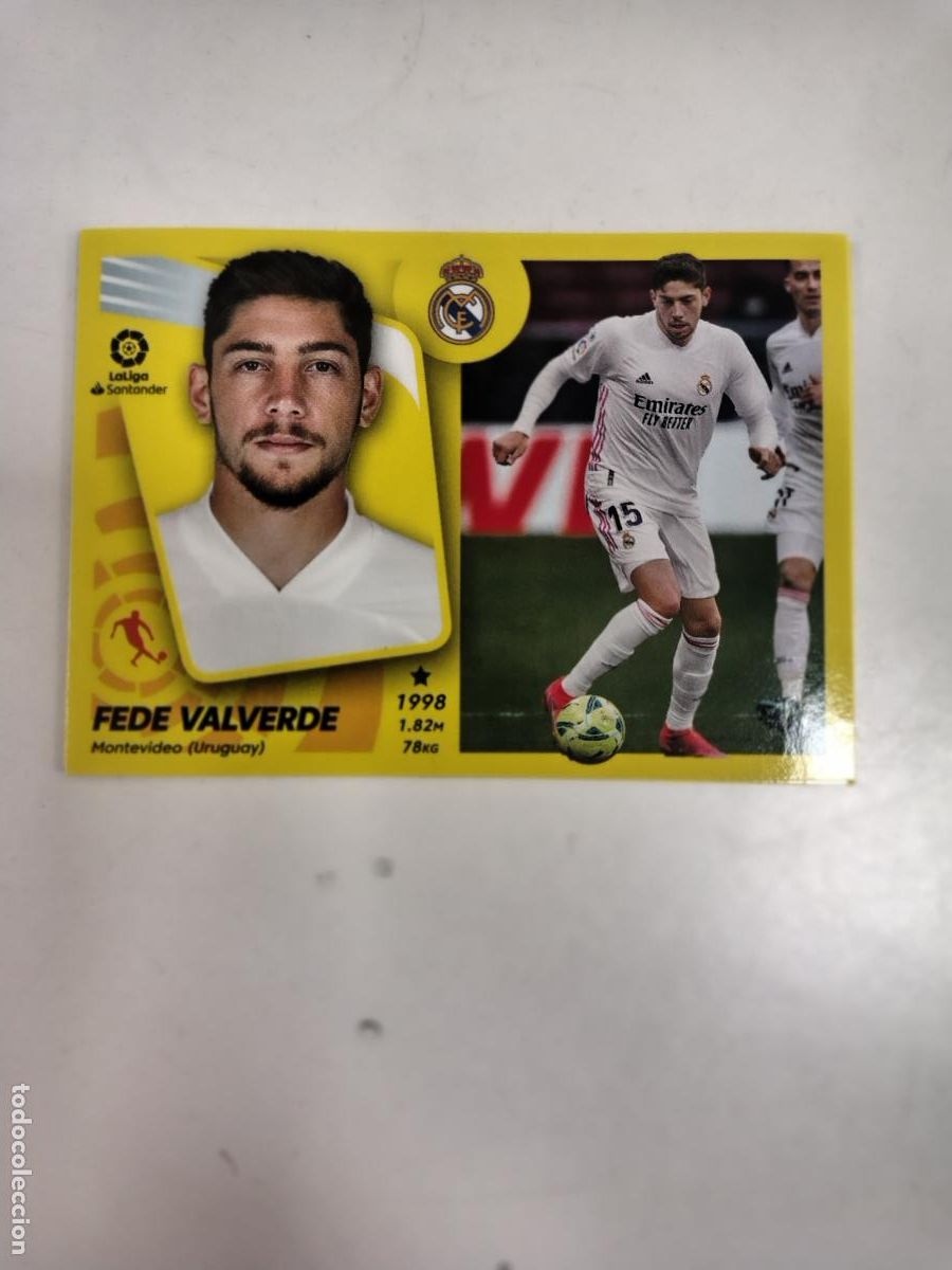 Football Stickers: Liga Este 2021-22 Real Madrid 16A Fede Valverde
