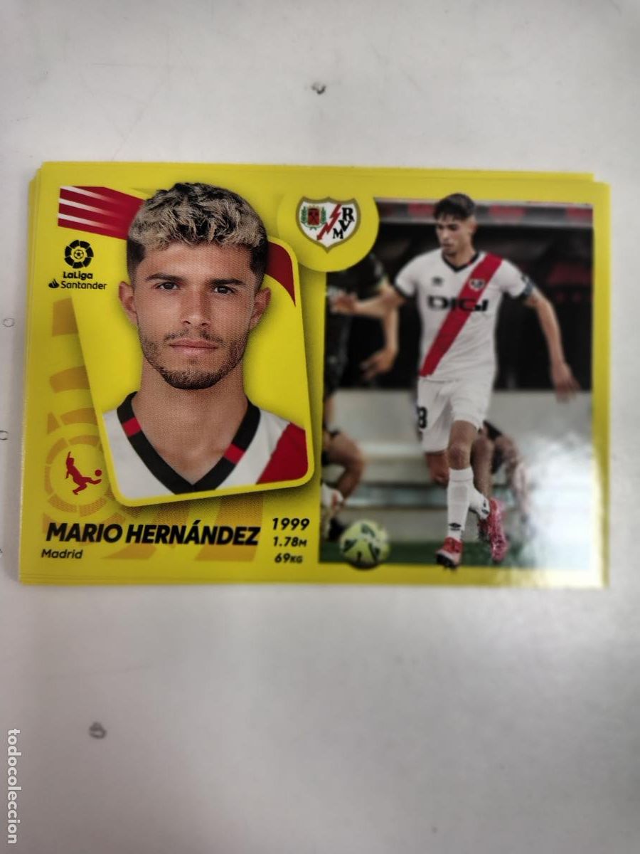 Cromos de F&uacute;tbol: Liga Este 2021-22 Rayo Vallecano 8A Mario Hernandez