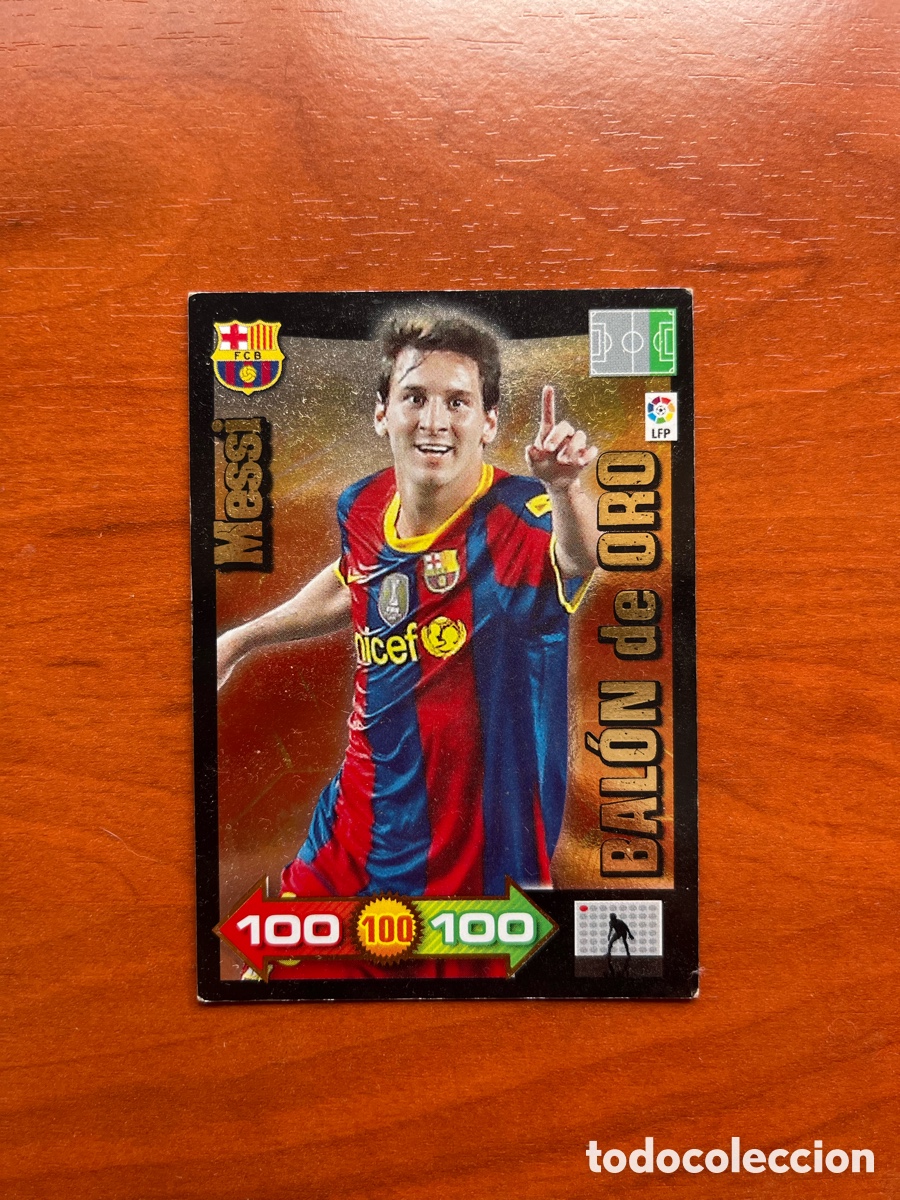 Cromos de F&uacute;tbol: MESSI BALON DE ORO FC BARCELONA CARD CROMO ADRENALYN XL LIGA BBVA 2010 2011 10 11 PANINI