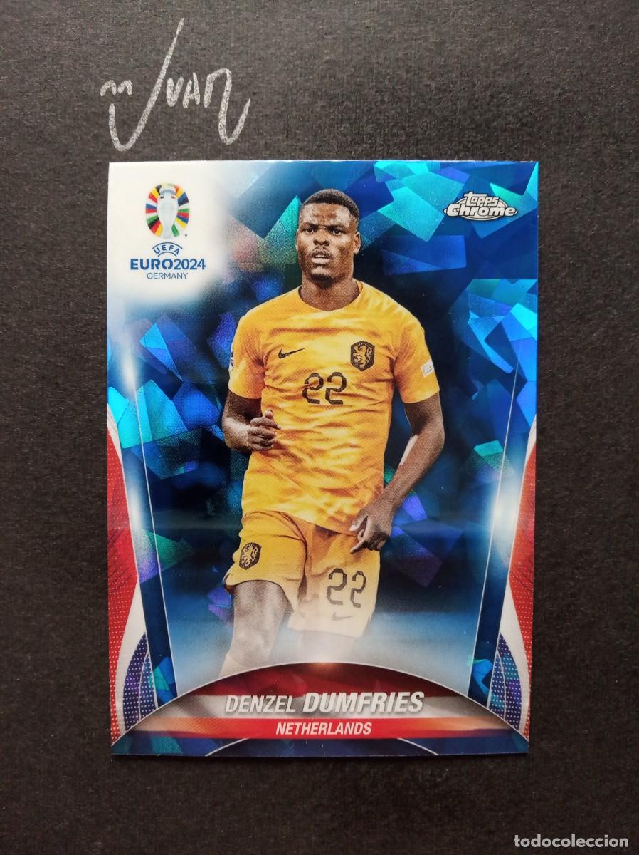 Cromos de f&uacute;tbol: DUMFRIES NETHERLANDS REAL MADRID MUNDIAL 2026 ⚽ TOPPS &reg; CHROME SAPPHIRE EURO 2023 2024 23 24 NUEVO