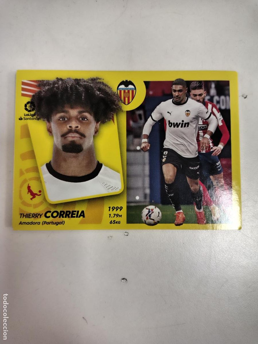 Cromos de F&uacute;tbol: Liga Este 2021-22 Valencia 7 Thierry Correia