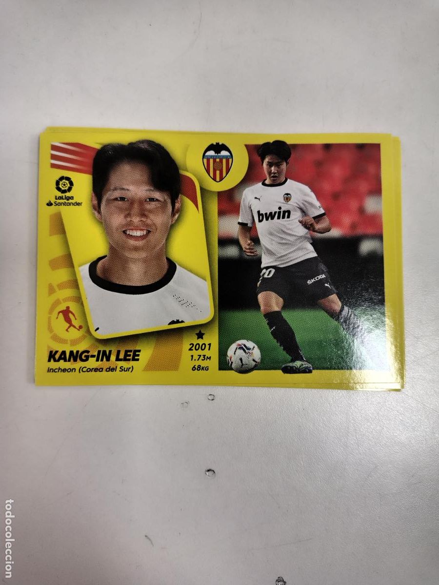 Cromos de F&uacute;tbol: Liga Este 2021-22 Valencia 16A Kang-In Lee