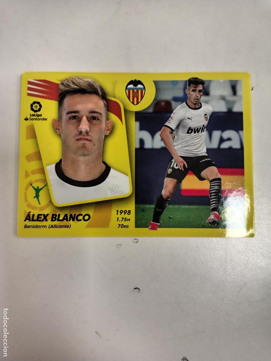 Cromos de F&uacute;tbol: Liga Este 2021-22 Valencia 20A Alex Blanco
