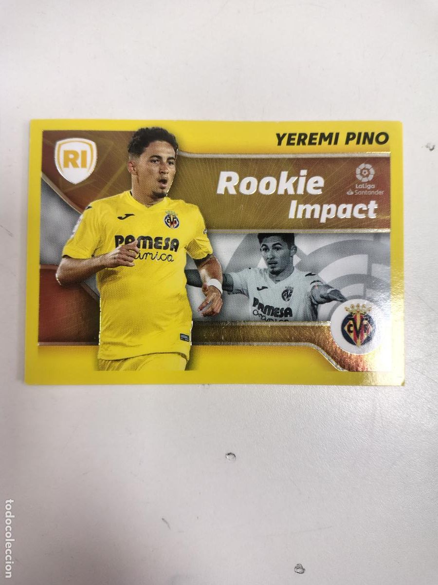 Cromos de F&uacute;tbol: Liga Este 2021-22 Villarreal 4 Yeremi Pino Rookie Impact