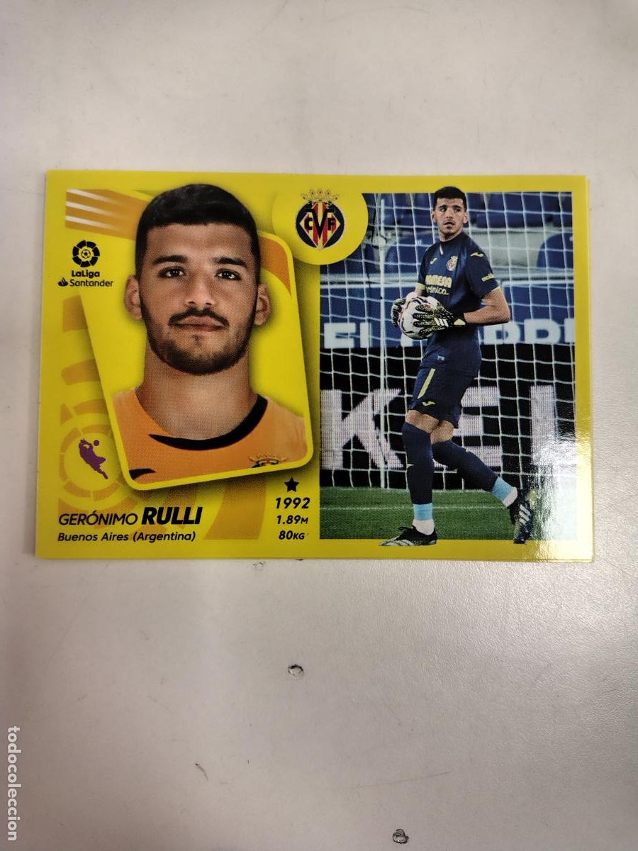 Cromos de F&uacute;tbol: Liga Este 2021-22 Villarreal 6 Gero Rulli
