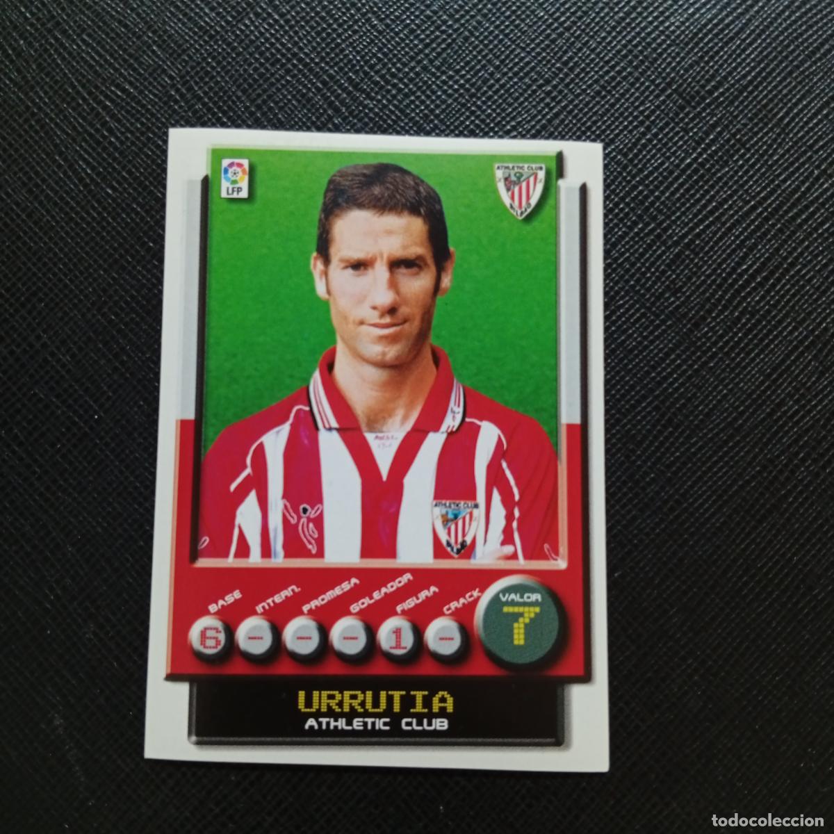 Cromos de F&uacute;tbol: 31 URRUTIA BILBAO PANINI 2001 2002 CROMO FUTBOL 01 02 LIGA - SIN PEGAR - A208 PG10