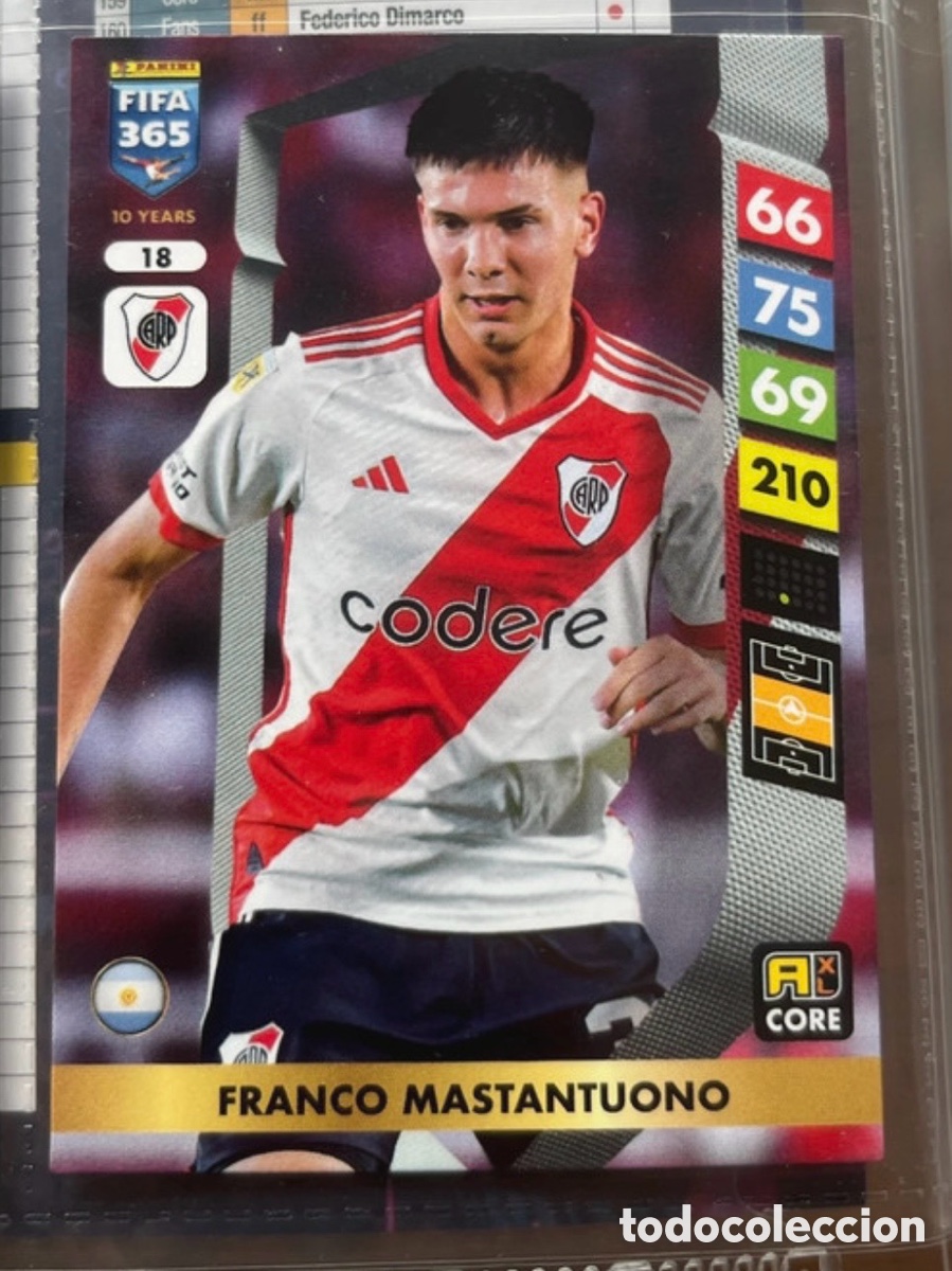 Football Stickers: Franco Mastantuono Rookie Card