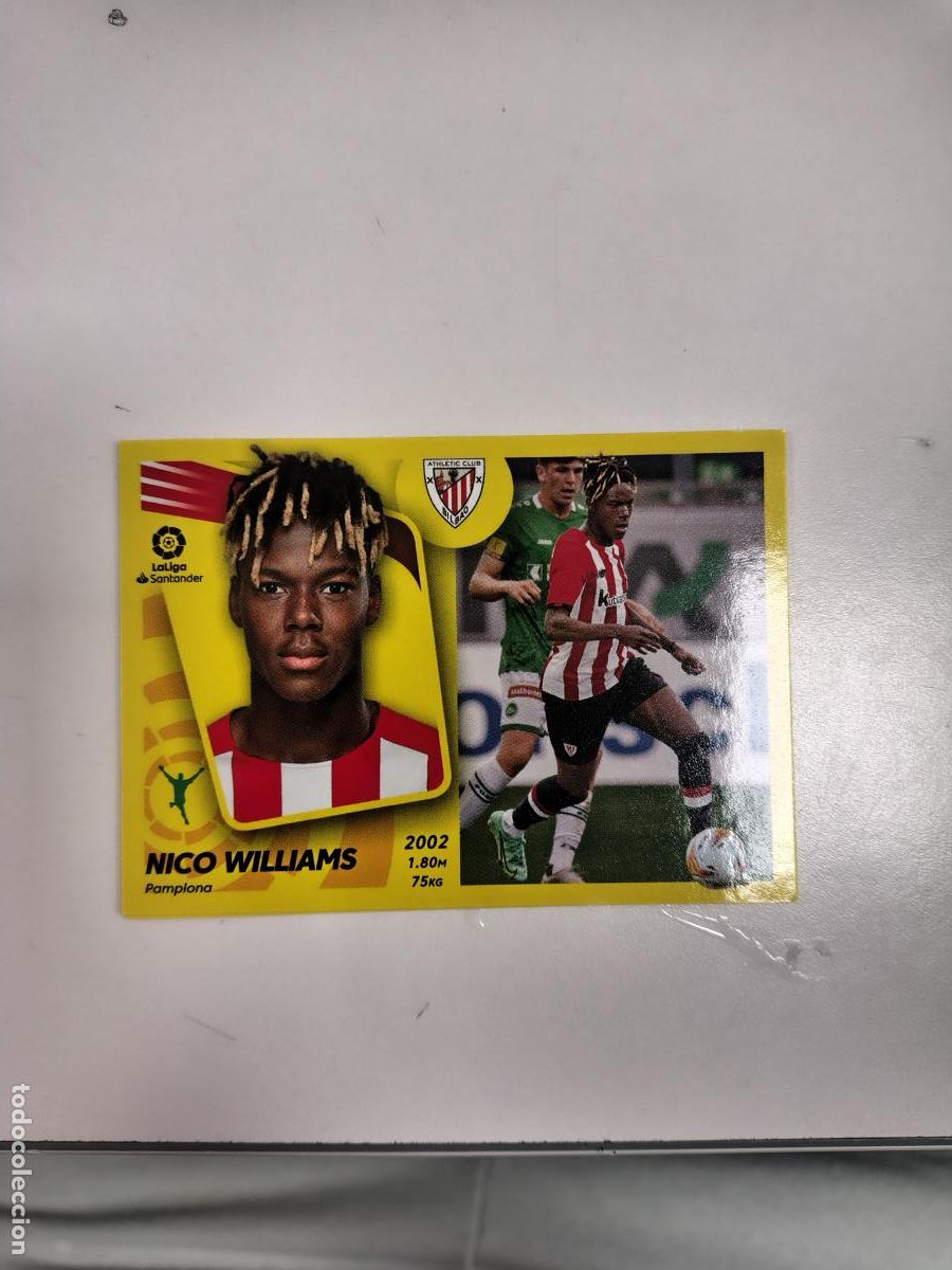 Cromos de F&uacute;tbol: Liga Este 2021-22 UF 26 Nico Williams Ultimos Fichajes