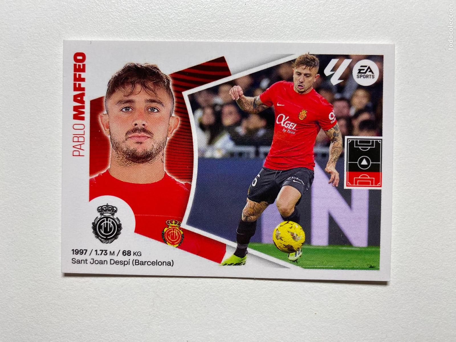 Cromos de F&uacute;tbol: N 5 RCD MALLORCA Maffeo LIGA ESTE 24 25 &Aacute;LBUM CROMOS PANINI 2024 2025