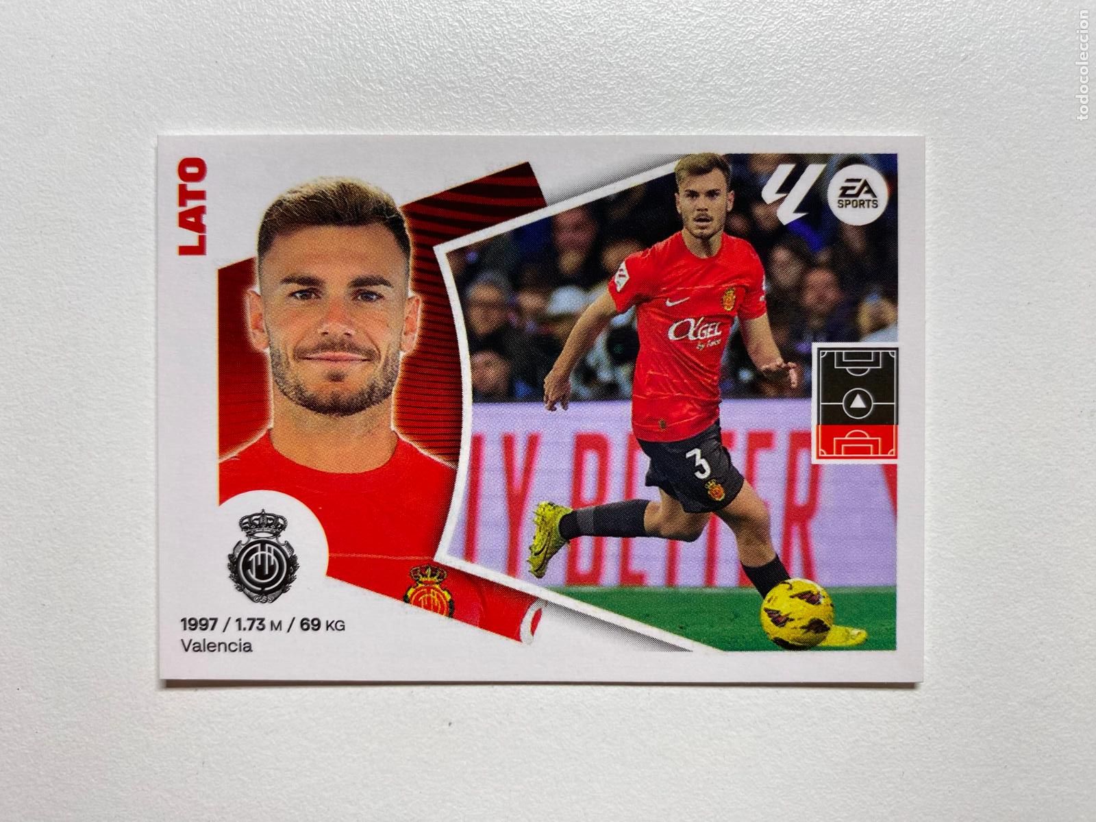 Cromos de F&uacute;tbol: N 11 RCD MALLORCA Lato LIGA ESTE 24 25 &Aacute;LBUM CROMOS PANINI 2024 2025