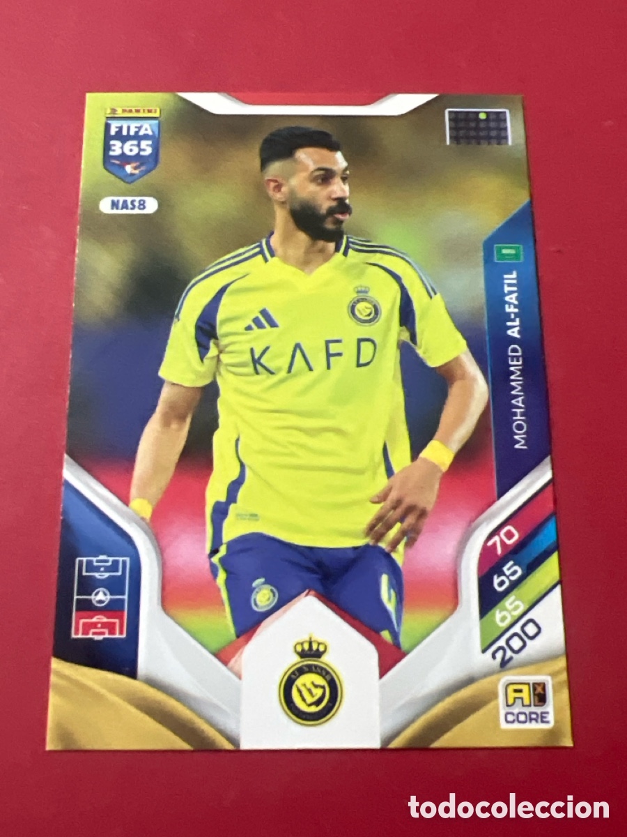 Cromos de F&uacute;tbol: C1899. NAS8 core AL FATIL NASSR ADRENALYN FIFA 365 2025 2026 25 26 CROMO PANINI TOPPS