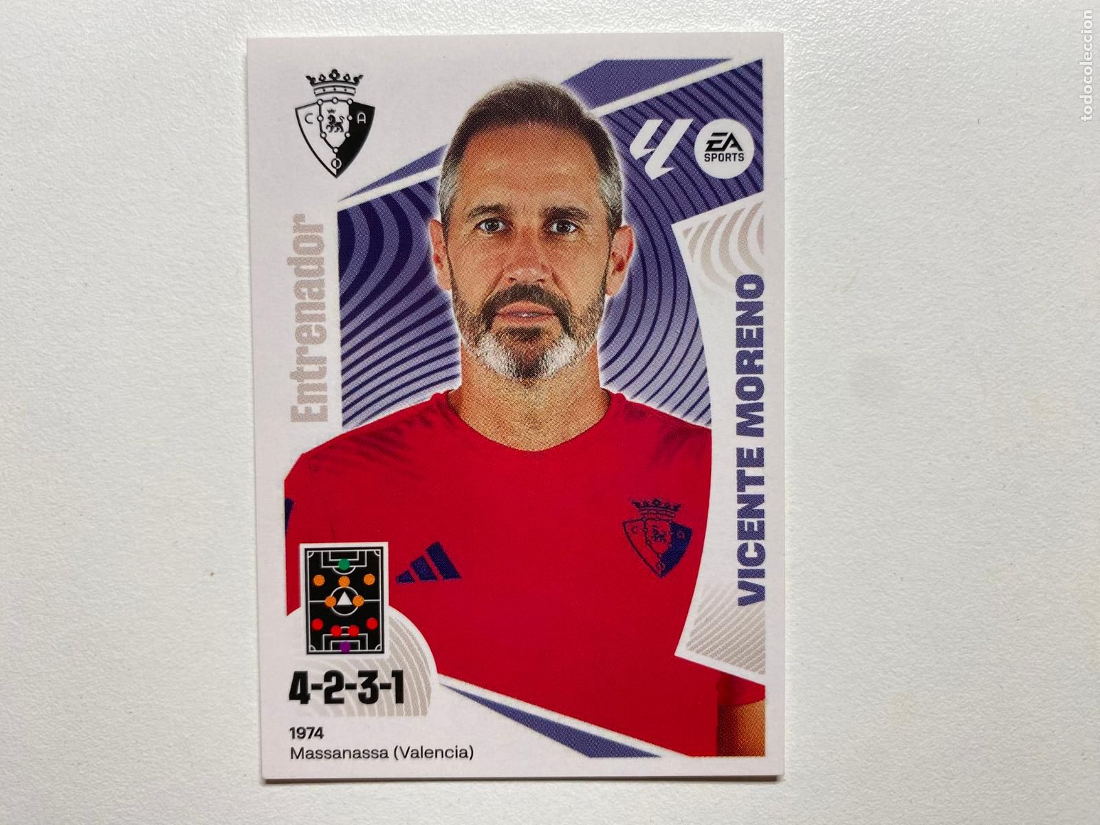 Cromos de F&uacute;tbol: N 1 CA OSASUNA Escudo CA Osasuna LIGA ESTE 24 25 &Aacute;LBUM CROMOS PANINI 2024 2025