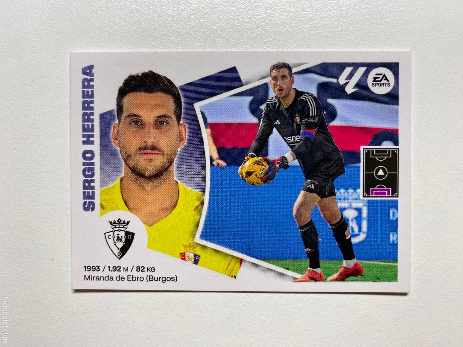 Cromos de F&uacute;tbol: N 3 CA OSASUNA Sergio Herrera LIGA ESTE 24 25 &Aacute;LBUM CROMOS PANINI 2024 2025