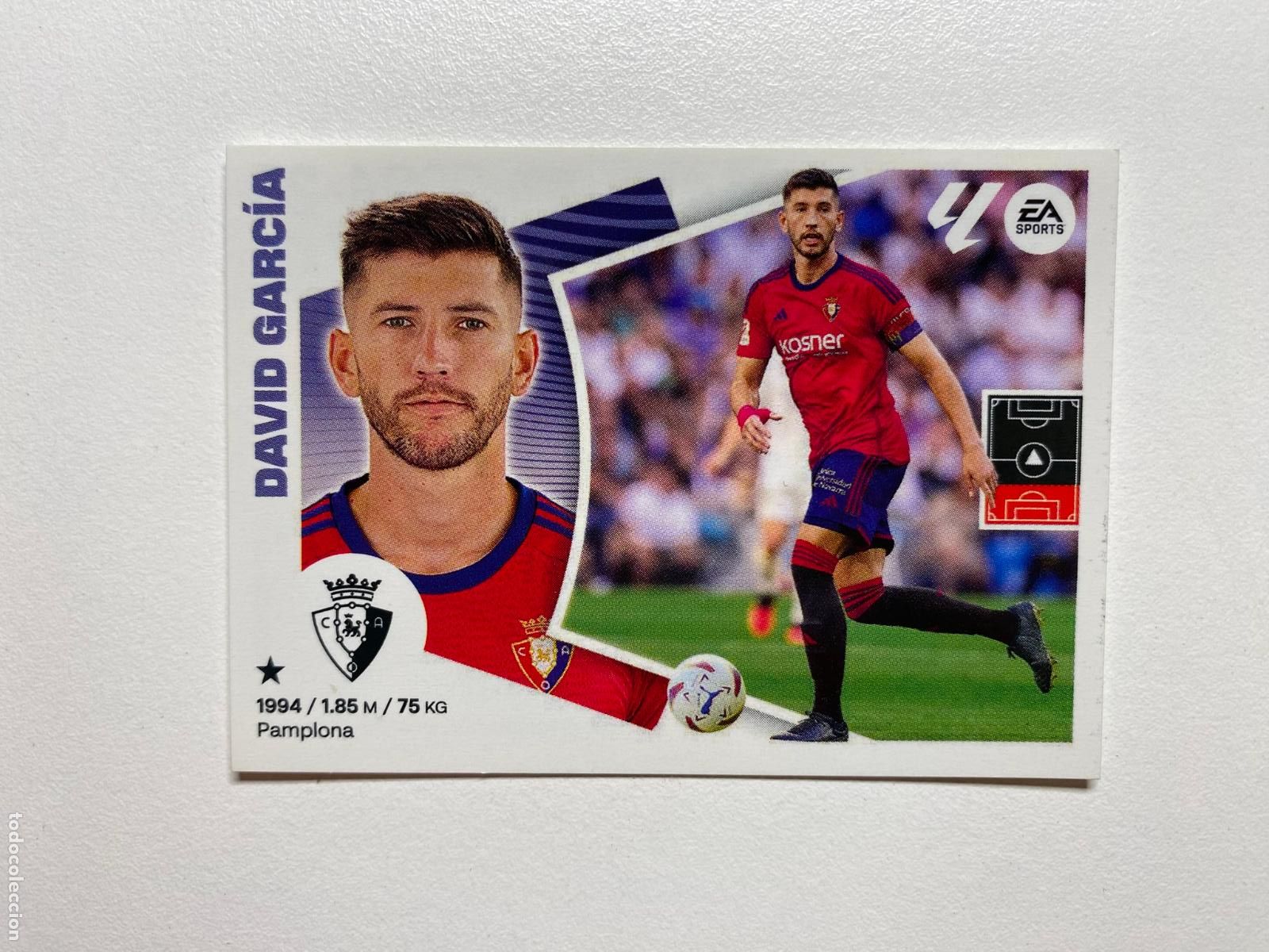 Cromos de F&uacute;tbol: N 8 CA OSASUNA David Garc&iacute;a LIGA ESTE 24 25 &Aacute;LBUM CROMOS PANINI 2024 2025