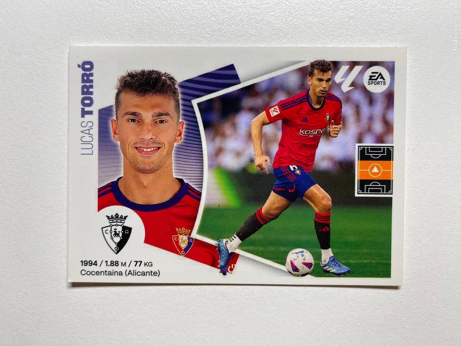 Cromos de F&uacute;tbol: N 11 CA OSASUNA Lucas Torr&oacute; LIGA ESTE 24 25 &Aacute;LBUM CROMOS PANINI 2024 2025