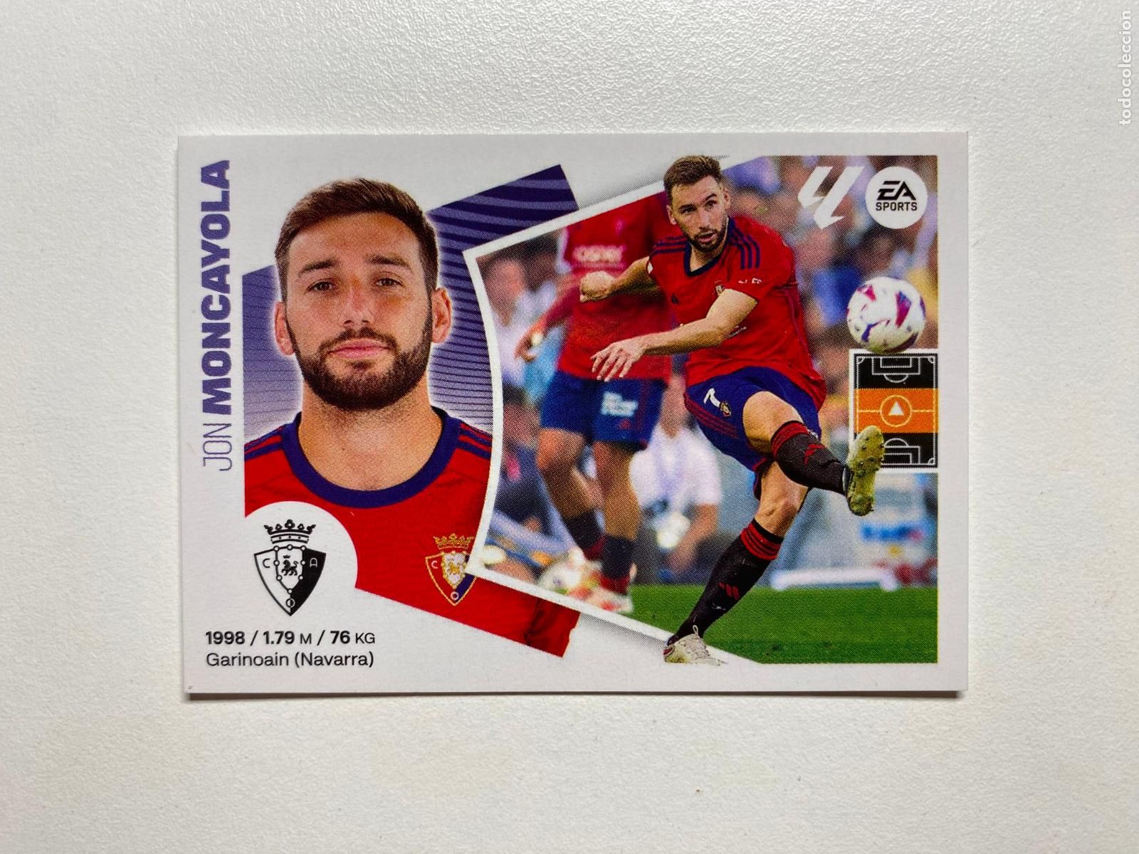 Cromos de F&uacute;tbol: N 12 CA OSASUNA Moncayola LIGA ESTE 24 25 &Aacute;LBUM CROMOS PANINI 2024 2025