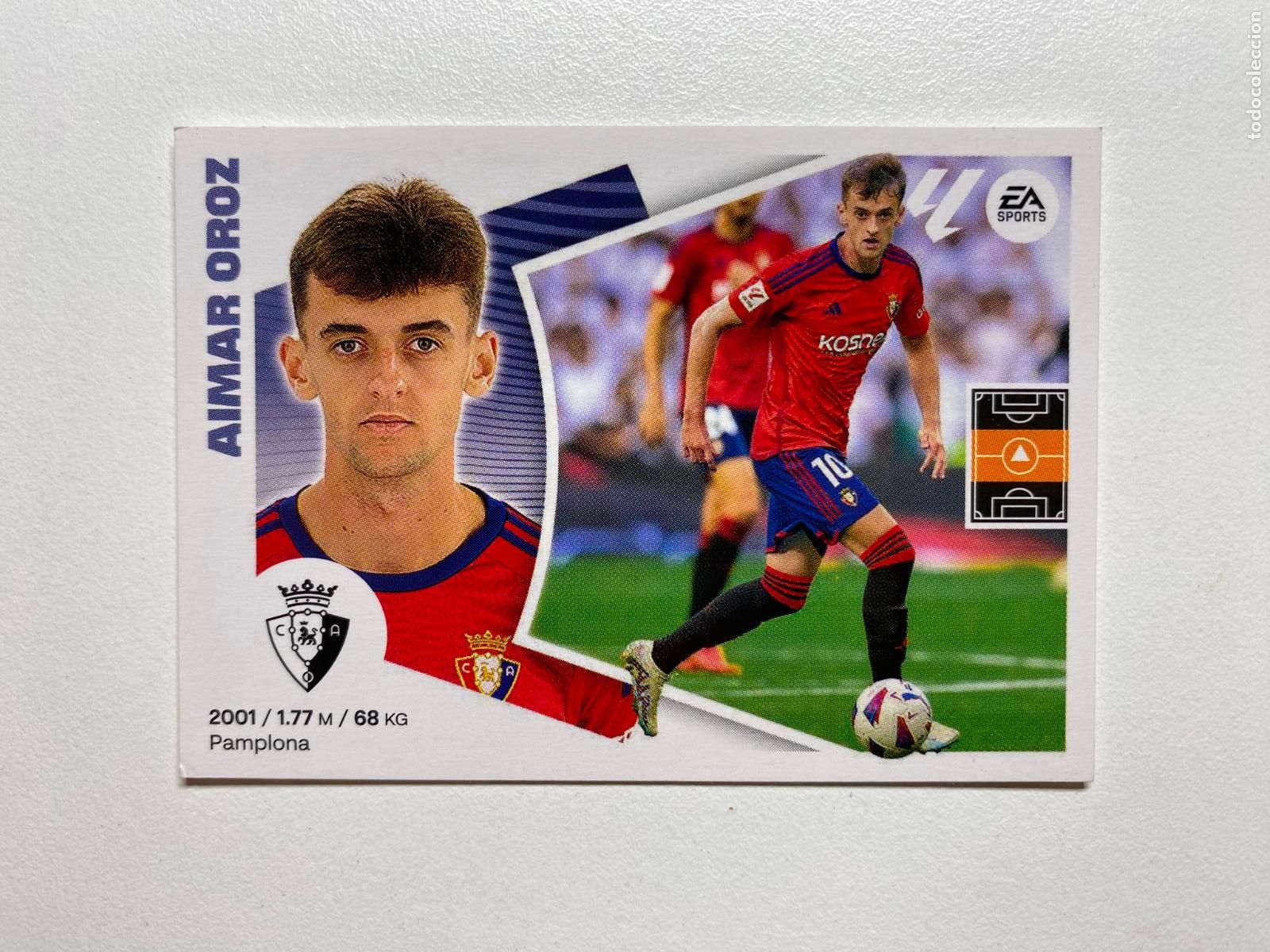 Cromos de F&uacute;tbol: N 17 CA OSASUNA Aimar Oroz LIGA ESTE 24 25 &Aacute;LBUM CROMOS PANINI 2024 2025
