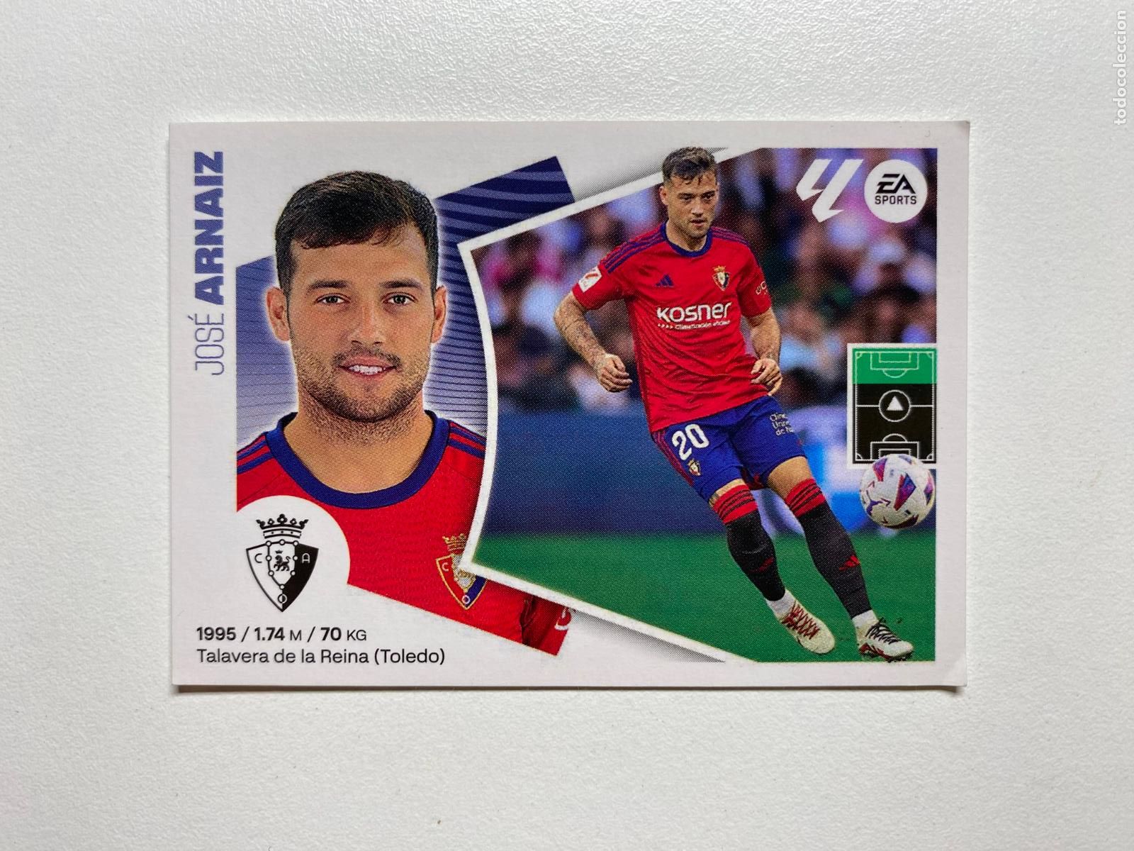 Cromos de F&uacute;tbol: N 19A CA OSASUNA Arnaiz LIGA ESTE 24 25 &Aacute;LBUM CROMOS PANINI 2024 2025