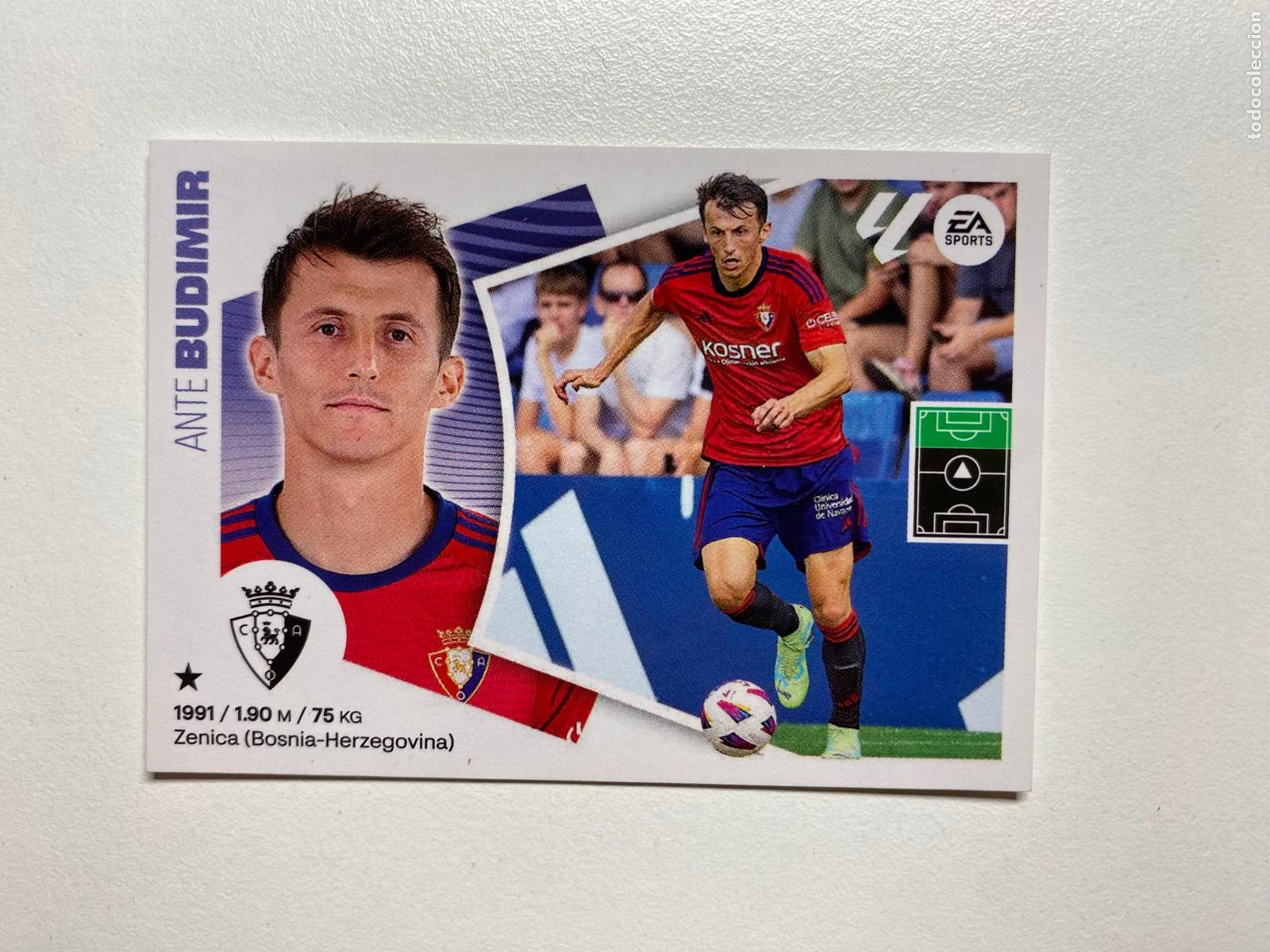 Cromos de F&uacute;tbol: N 20 CA OSASUNA Budimir LIGA ESTE 24 25 &Aacute;LBUM CROMOS PANINI 2024 2025