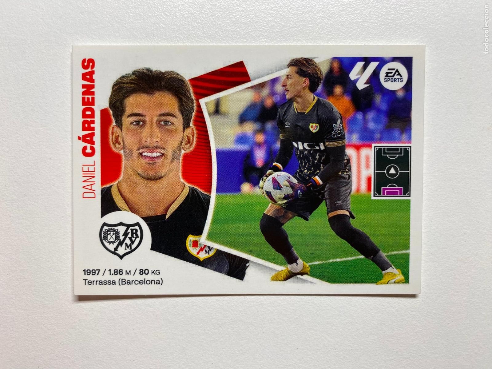 Figurine di Calcio: N 4 RAYO VALLECANO C&aacute;rdenas LIGA ESTE 24 25 &Aacute;LBUM CROMOS PANINI 2024 2025