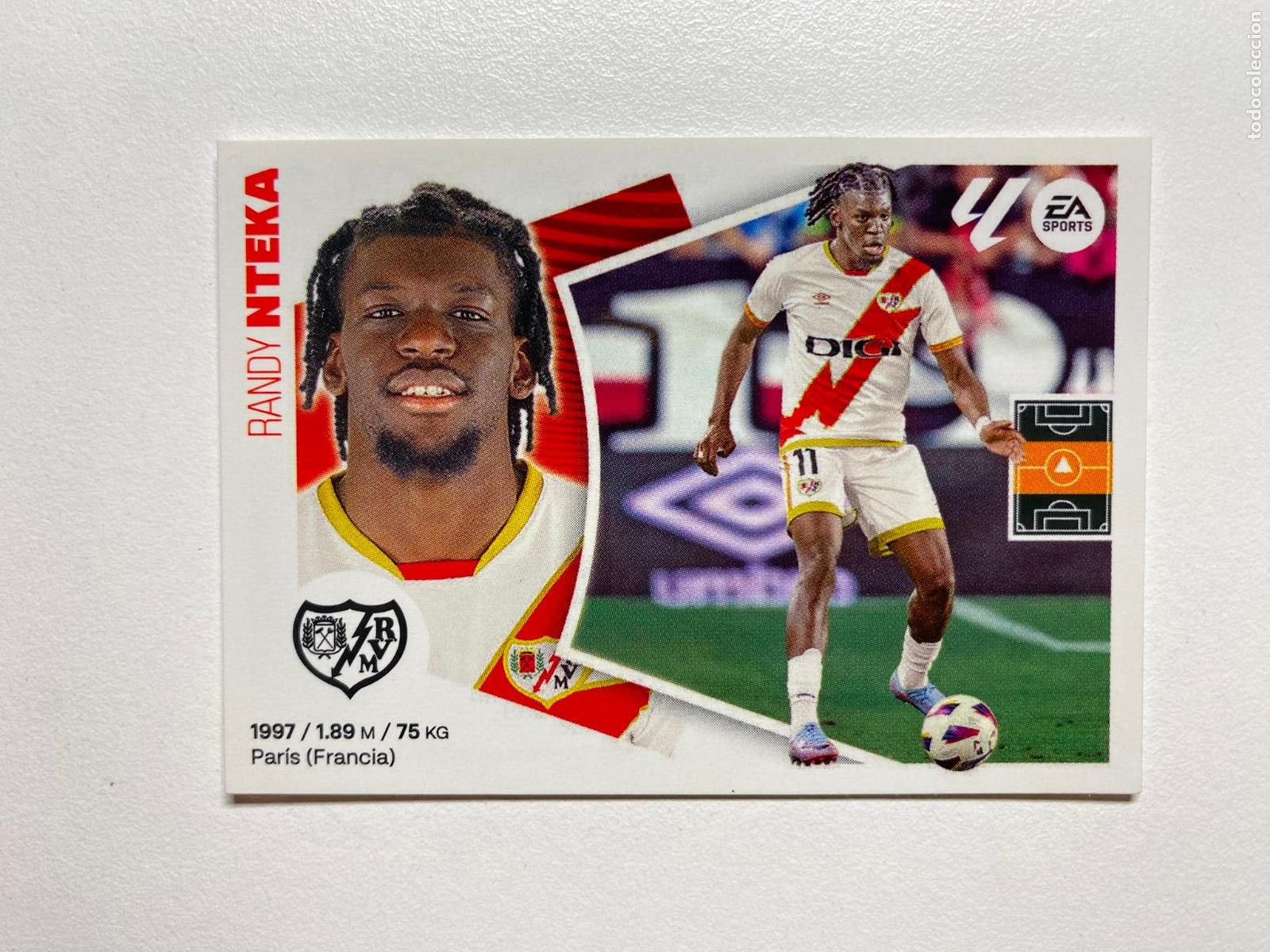 Figurine di Calcio: N 14 RAYO VALLECANO Nteka LIGA ESTE 24 25 &Aacute;LBUM CROMOS PANINI 2024 2025