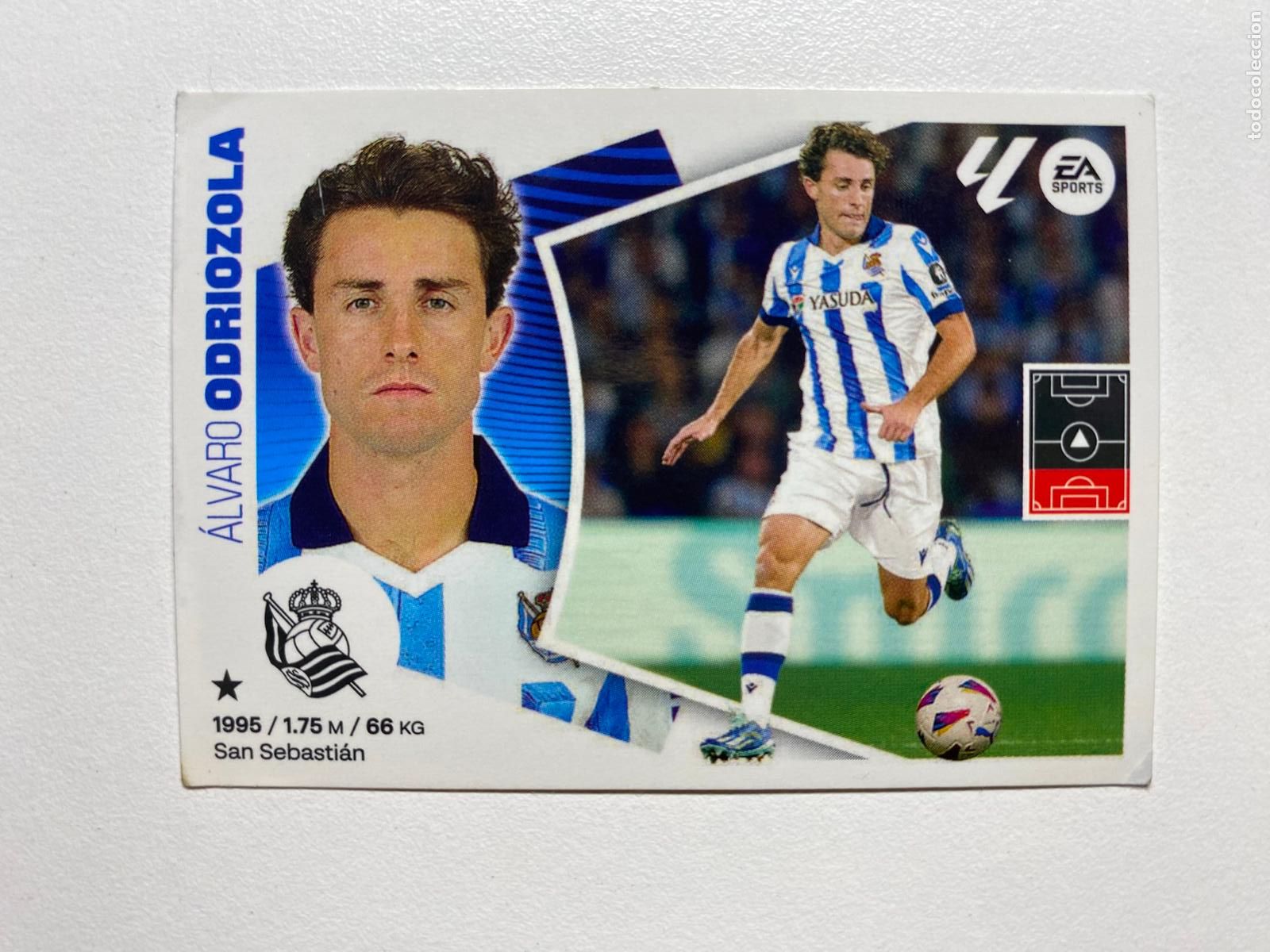 Football Stickers: N 5B REAL SOCIEDAD Odriozola LIGA ESTE 24 25 &Aacute;LBUM CROMOS PANINI 2024 2025