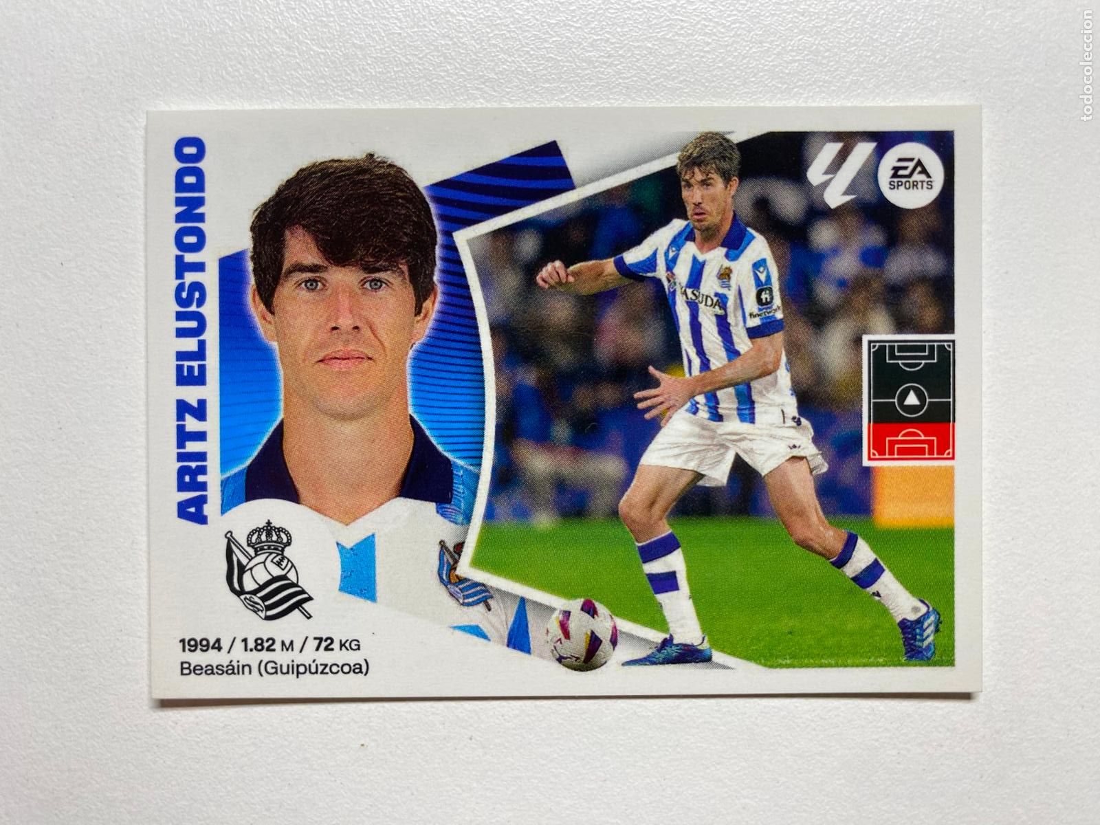 Football Stickers: N 7 REAL SOCIEDAD Aritz Elustondo LIGA ESTE 24 25 &Aacute;LBUM CROMOS PANINI 2024 2025