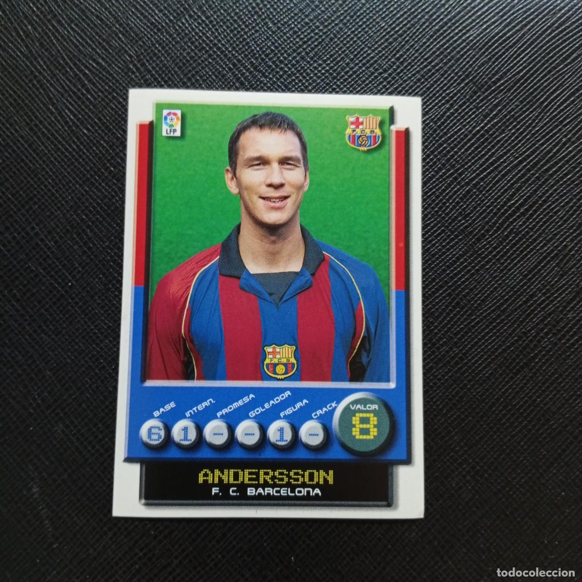 Football Stickers: 46 ANDERSSON BARCELONA PANINI 2001 2002 CROMO FUTBOL 01 02 LIGA - SIN PEGAR - A208 PG10