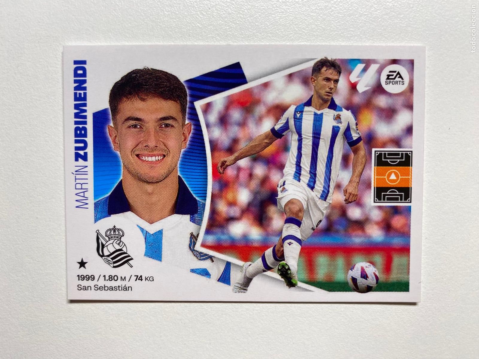 Football Stickers: N 11 REAL SOCIEDAD Zubimendi LIGA ESTE 24 25 &Aacute;LBUM CROMOS PANINI 2024 2025