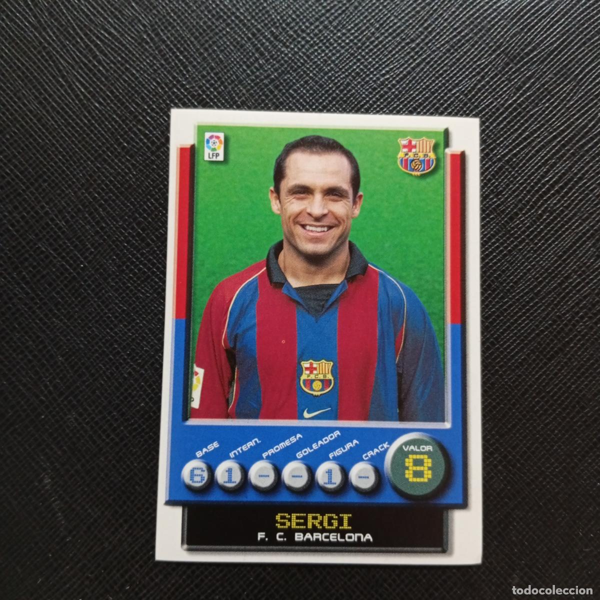 Football Stickers: 48 SERGI BARCELONA PANINI 2001 2002 CROMO FUTBOL 01 02 LIGA - SIN PEGAR - A208 PG10