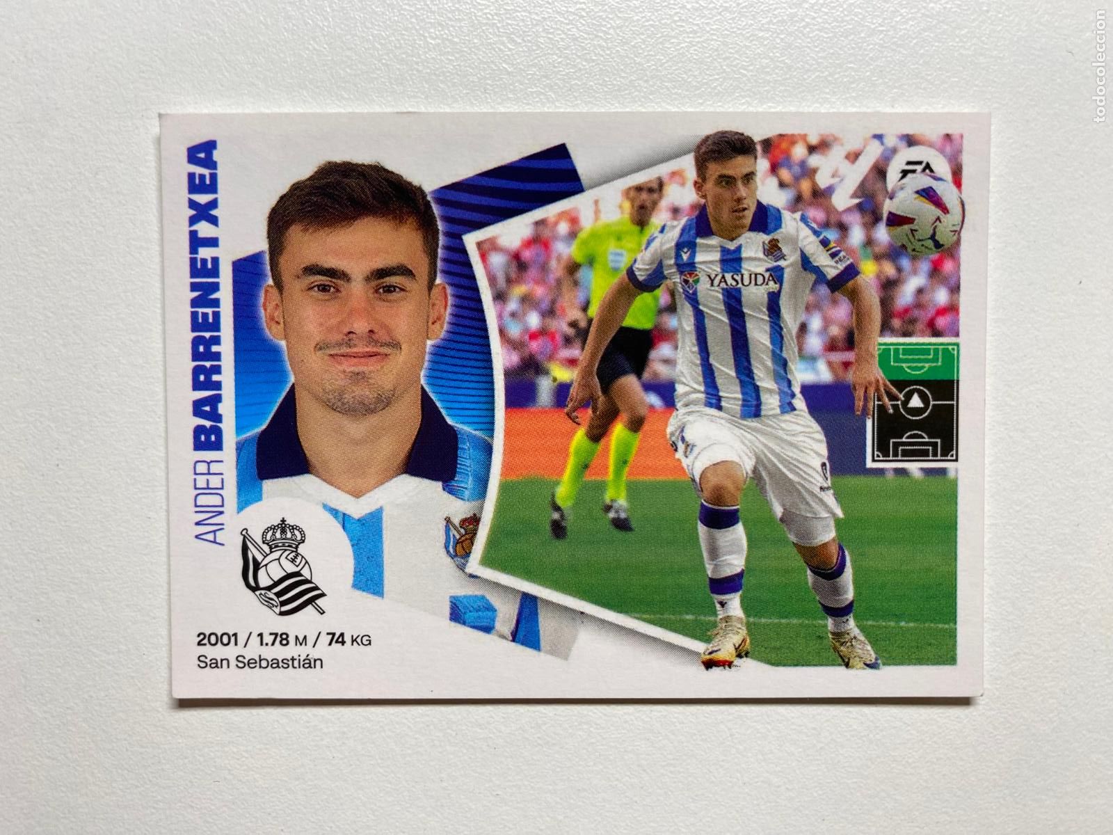 Football Stickers: N 19 REAL SOCIEDAD Barrenetxea LIGA ESTE 24 25 &Aacute;LBUM CROMOS PANINI 2024 2025