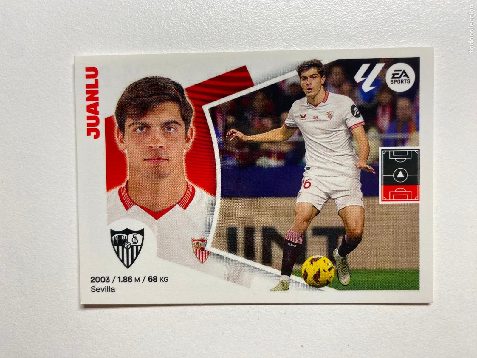 Football Stickers: N 5 SEVILLA FC Juanlu LIGA ESTE 24 25 &Aacute;LBUM CROMOS PANINI 2024 2025