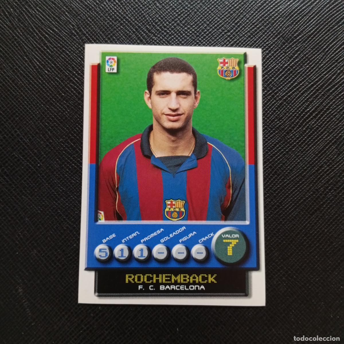 Cromos de F&uacute;tbol: 52 ROCHEMBACK BARCELONA PANINI 2001 2002 CROMO FUTBOL 01 02 LIGA - SIN PEGAR - A208 PG10