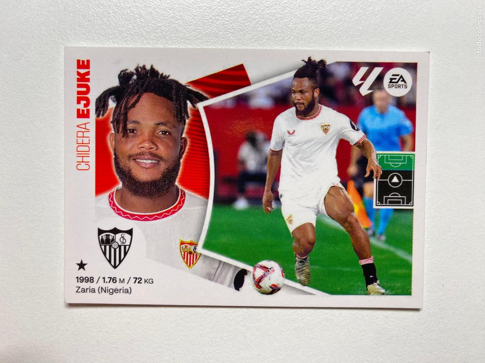 Cromos de F&uacute;tbol: N 16 SEVILLA FC Ejuke LIGA ESTE 24 25 &Aacute;LBUM CROMOS PANINI 2024 2025