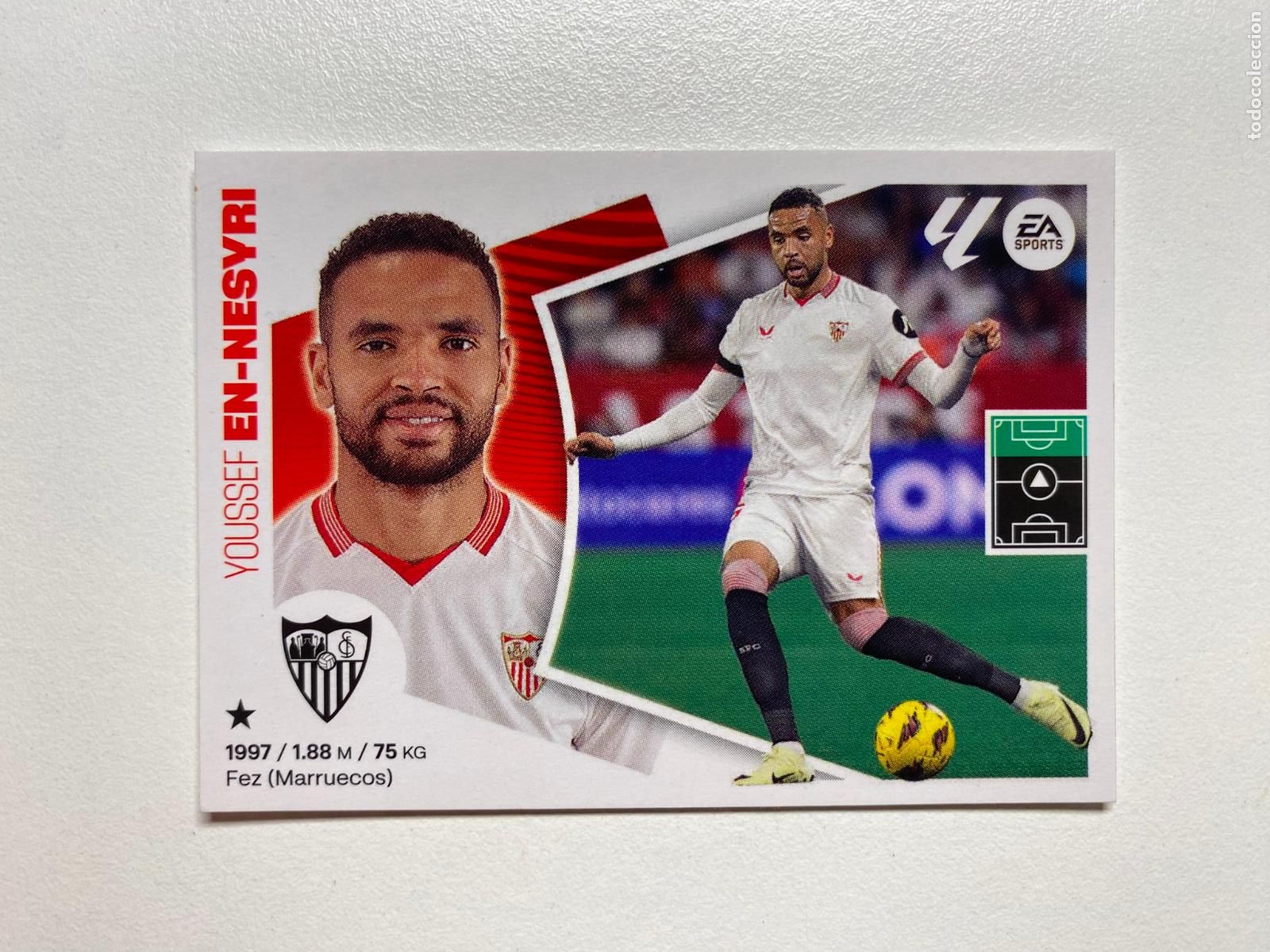 Cromos de F&uacute;tbol: N 18 SEVILLA FC En-Nesyri LIGA ESTE 24 25 &Aacute;LBUM CROMOS PANINI 2024 2025
