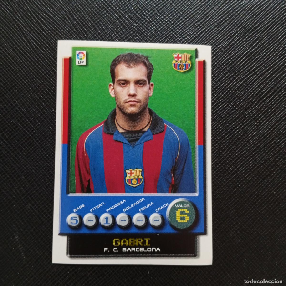 Cromos de F&uacute;tbol: 54 GABRI BARCELONA PANINI 2001 2002 CROMO FUTBOL 01 02 LIGA - SIN PEGAR - A208 PG19