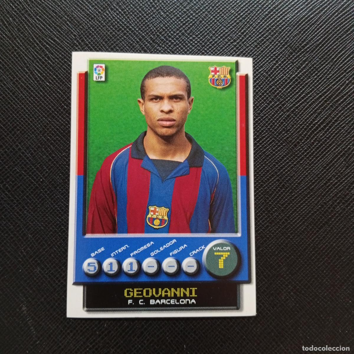 Cromos de F&uacute;tbol: 57 GEOVANNI BARCELONA PANINI 2001 2002 CROMO FUTBOL 01 02 LIGA - SIN PEGAR - A208 PG28