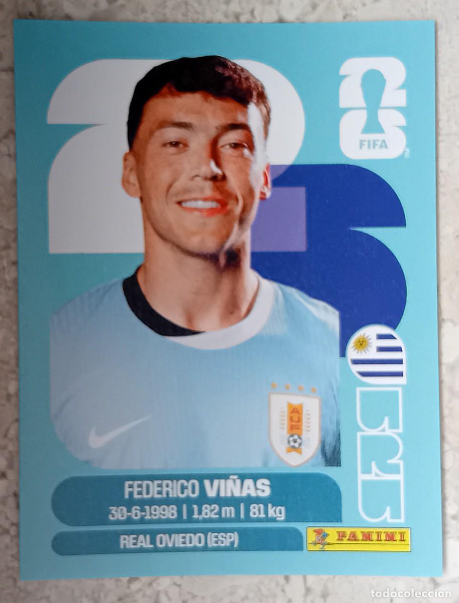 Cromos de F&uacute;tbol: Figurina Panini 2026 Cromo World Cup Usa Mundial 2026 Federico Vi&ntilde;as Uruguay n URU 18
