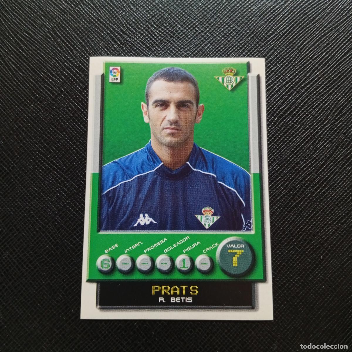 Cromos de F&uacute;tbol: 61 PRATS REAL BETIS PANINI 2001 2002 CROMO FUTBOL 01 02 LIGA - SIN PEGAR - A208 PG28