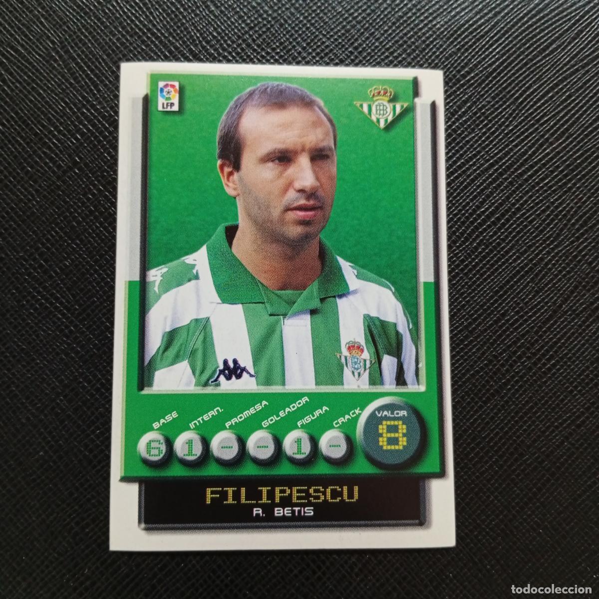 Cromos de F&uacute;tbol: 64 FILIPESCU REAL BETIS PANINI 2001 2002 CROMO FUTBOL 01 02 LIGA - SIN PEGAR - A208 PG28