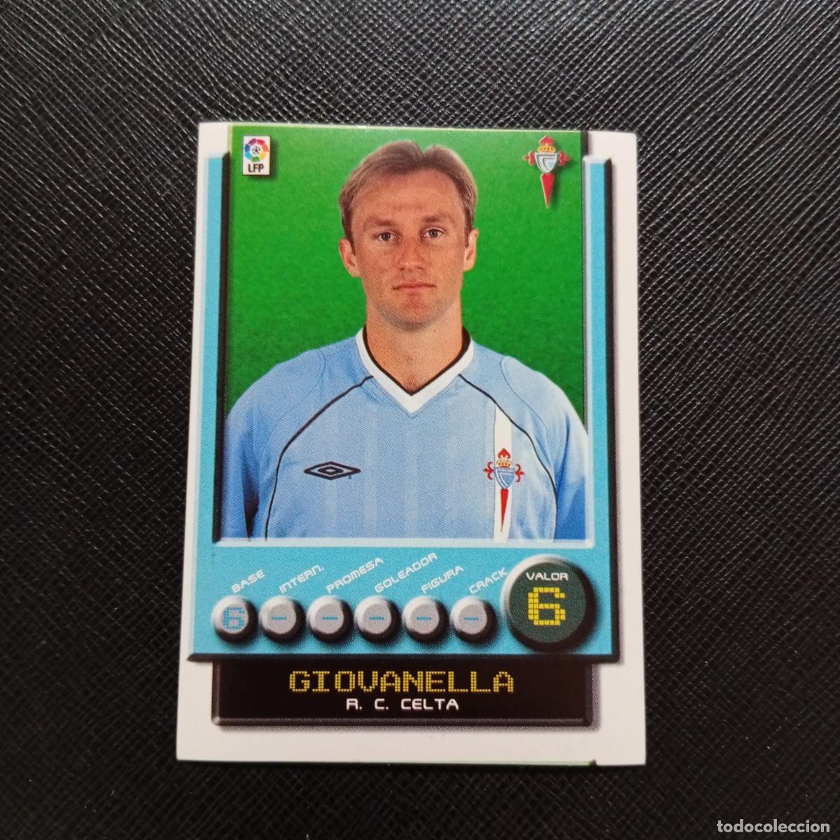 Football Stickers: 90 GIOVANELLA CELTA PANINI 2001 2002 CROMO FUTBOL 01 02 LIGA - SIN PEGAR - A208 PG37