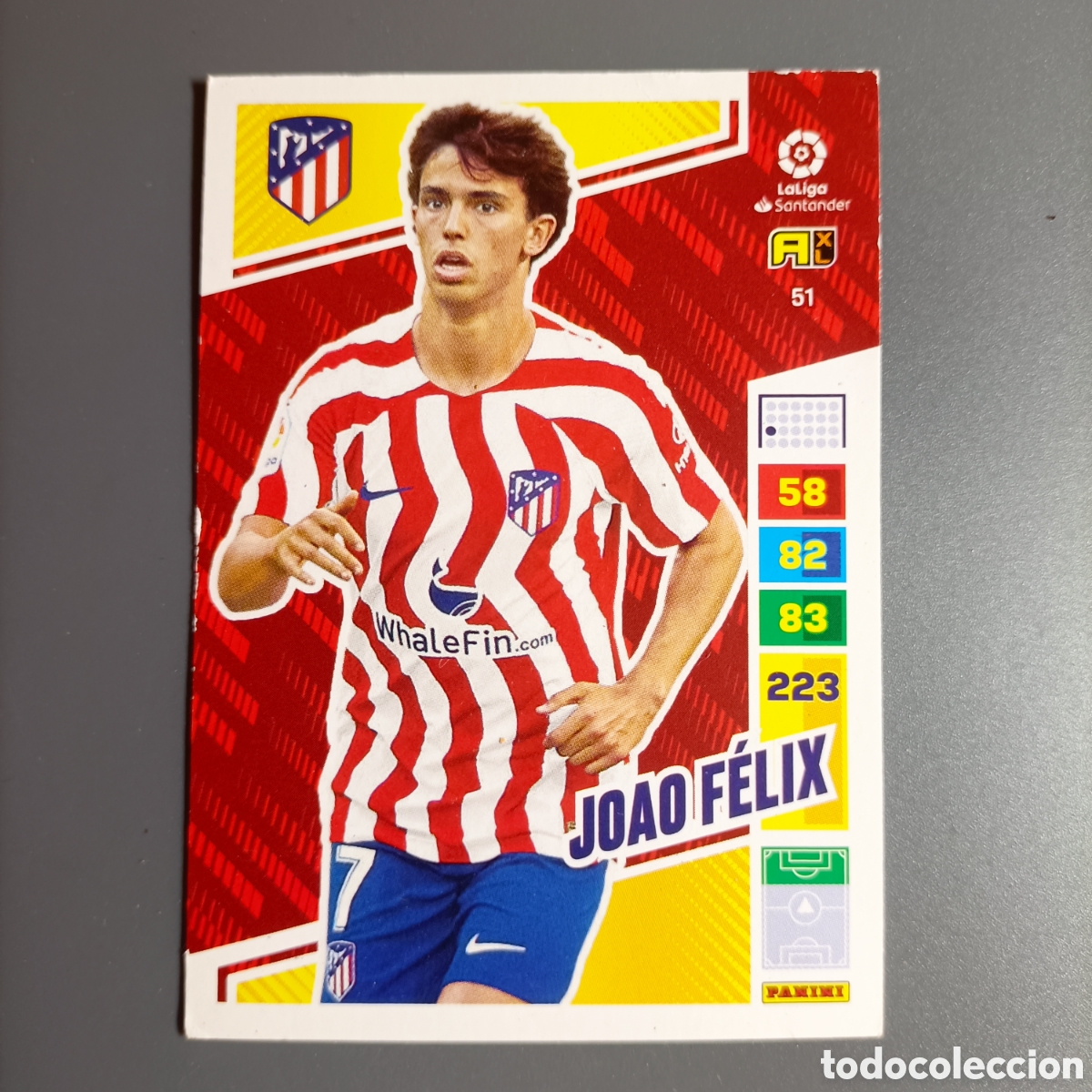 Football Stickers: ADRENALYN LIGA 2022-2023 (ATL&Eacute;TICO) №51 JOAO F&Eacute;LIX